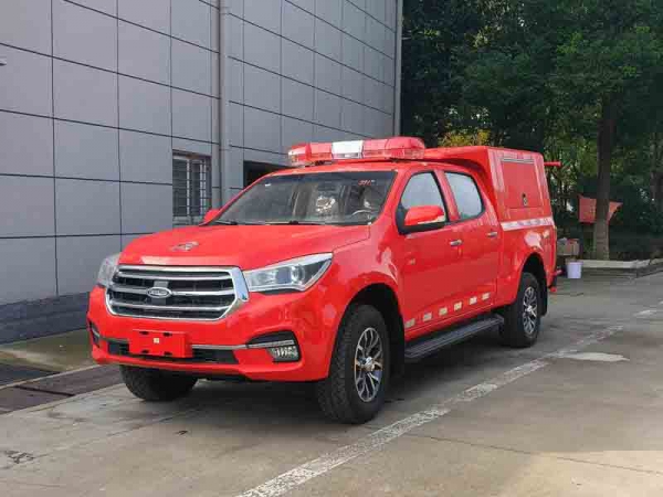 慶鈴皮卡四驅器材消防車(上藍牌)